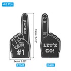Mini Foam Fingers 5 1   we re  1 let s Go  Foam Finger For Sports Game  Black