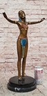 Signed Bronze Art Nouveau Deco Chiparus Statue Figurine Very Large Great Artwork