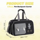 Soft Sided Cat Carrier Travel Pet Carrier Breathable Dog Carrying Case Black