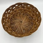 Vintage 2 Woven Baskets Rustic Farmhouse Decor Fruit Bread Serving Display Set