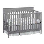Harper 4-in-1 Convertible Crib Dove Gray Greenguard Gold Certified Wooden Crib