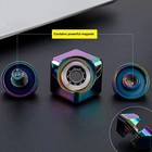 Metal Cube Spinner Fidget Toy Stress Relief Desk Gift Anxiety Silver