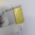 10pcs lot Snake 1oz Gold Plated Bar Magnetic Gold Bar Commemorative Coin Gift