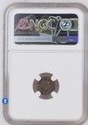 England 1639-43 1 4p Farthing Charles I Ngc Au53 Bn Copper Crescent mullet