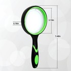 Ueixieo Magnifying Glass75mm 10x Handheld Reading Magnifier For Seniors Green 
