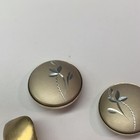 Lot Of 7 Vintage Costume Earrings Clip On Clip-on Gold Tone Some Hoop Style