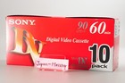 Sony 10dvm60r3 10 Packs Mini Dv 60 Minutes Digital Video Tape Cassette Tape New