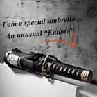 Black Samurai Katana Umbrella  Windproof  Anti Uv  Portable  Gift For Men