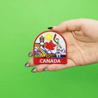 Canada World Showcase Travel Patch Souvenir Hockey Vacation Embroidered Iron On
