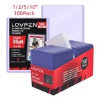 100 200 500 1000ct 3x4 Toploaders   Free Sleeves For Standard 35pt Trading Cards
