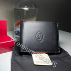 Cartier Must De Cartier Classic Black Leather Wallet Silver Trim Rare