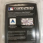 Mlb Official Phiten Tornado Necklace Red   White Baseball Team Mlb Used