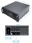 Rosewill 4u Server Chassis Rackmount Case 7 X 3 5 Bays  2 X 5 25 Devices   