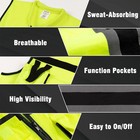 Safety Vest Custom Logo Text High Visibility Working Clothes Construction Work U