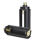 2x Black Cylindrical 3 Aaa Battery Holder Plastic Case Box For Flashlight Torch
