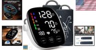 Intelligent Blood Pressure Monitor With 3-color Indicator   Dual Power Options