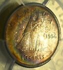 1956 Ten Cents 10   Pcgs Pl-67 - Superb Rainbow Tones