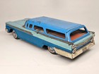 Vtg 1959 Ford Fairlane Station Wagon Tin Litho Friction Toy Japan 3216