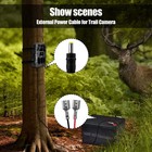 2 Pcs Trail Camera Power Cord  Cable Tactacam Reveal X Xb Sk 4 0x1 7mm Dc Plug