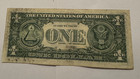 Error Ink One Dollar Bill -smear splatt- 1 Federal Reserve Note One Dollar Bills