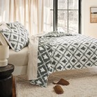King Holiday Matelasse Quilt Set Green - Threshold