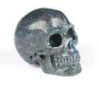 Skullis 2 0   ruby Fuchsite Crystal Skull  Hand Carved Gemstone Fine Art Sculpture