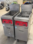 Vulcan Model 1 Tr45c Natural Gas 2 Basket 50 Lbs Digital Deep Fryers- 120v Works