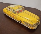 Vintage Louis Marx Yellow Cab Tin Litho Wind-up Toy Car