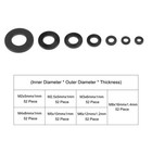 Nylon Flat Washers Assortment Kit M2 M2 5 M3 M4 M5 M6 M8 With Case 364 Pieces