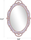 Portplugs Mirrored Tray decorative Mirror For Perfume Organizer Jewelry Dresser 