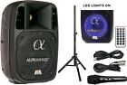 Alphasonik 8  1200w Pro Dj Amplified Loud Speaker Bluetooth Usb Pa System Stand