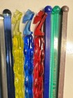 Vintage Swizzle Cocktail Stir Sticks 3 Seagram 7 Gin Lot Of 14 Plastic Glass