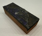 Vintage Printing Press Wood Block Letterpress Metal - Construction Vehicle