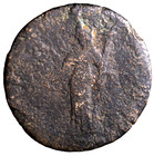 Rare Judaea Antoninus Pius Raphia Radiate Bust Tyche Standing Roman Coin 27mm