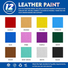 Acrylic Leather Paint For Shoe Painting- 12 Colors Leather Paint For Bag   Walle