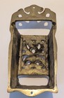 Vintage Brass Match Box Holder Wall Mount Ornate Scrolled