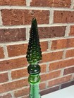 Mid-century Empoli Green Hobnail Genie Bottle Decanter W  Stopper