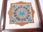 Small Navajo Native American Signed Yazzie Healing Sand Painting