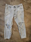 One Teaspoon Jeans 32 Saints Boyfriend Trashed Cotton Pants