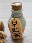 Disney Alice In Wonderland Drink Me Nibble Salt Pepper Shakers Treasurecraft