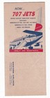 Western Airlines Jet Service 1961 Flight Schedules Brochure Vintage 707 Jet
