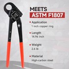 Angle Head F1807 Pex Pipe Crimping Tool For Copper 1-inch Angle Single Crimper