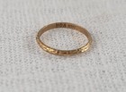 Vintage 10k Yellow Gold Baby Ring 10 0mm Inside Diameter