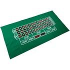 Roulette Table Top Felt Layout - 36  X 72  Rectangle Las X 72   Green