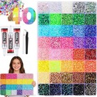Jelly Rhinestones Bedazzling Kit Multicolor 3mm Flatback Rainbow Gems For Crafts