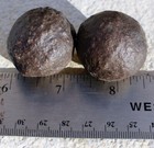Moqui Marbles      Iron Concretions     One Pair  About  1 50  Diameter