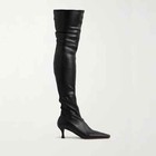 Women High Heels Long Stretch Boots Winter Warm Shoes Over-the-knee Boots