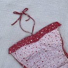 Vintage 1940s 1950s Star Spangled Halter Swimsuit Ruched Pinup Playsuit Xs s