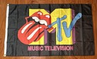 Mtv Rolling Stones Music Banner Flag Wall Hanging 3    X 5     feet Banner Rare