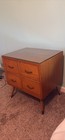 Vintage Mid Century Danish Modern Teak Nightstand   End Table